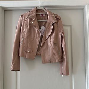 Buddy Love Pink Leather Jacket